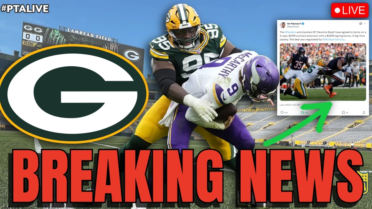 🔴 LIVE BREAKING Packers News!&nbsp;Devonte Wyatt Signs Extension! Team Friendly or Bank BREAKING?!