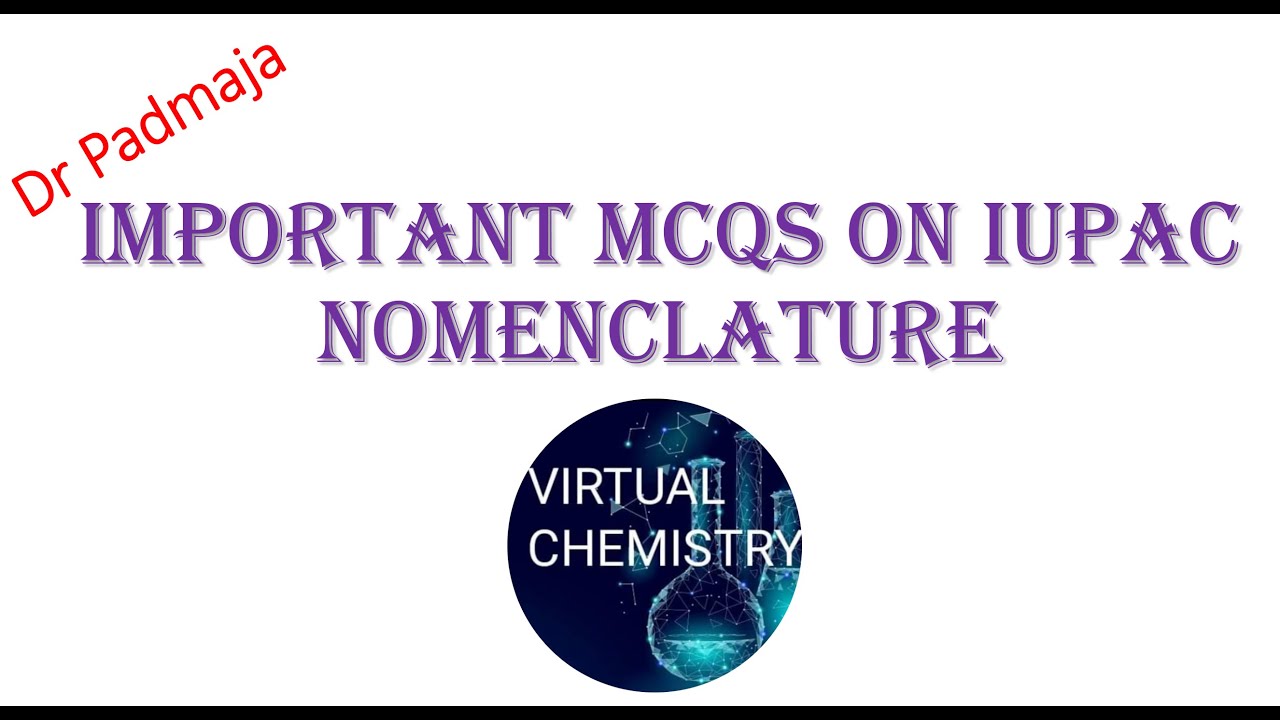 Multiple choice questions (MCQs) on IUPAC nomenclature part-1 for EAMCET, NEET, IIT JEE