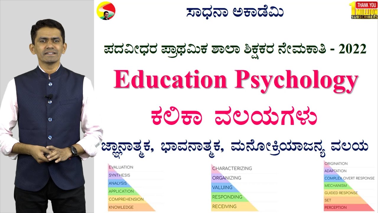 GPSTR | Education Psychology | Domains of Learning | Free PDF | Manjunatha B | Sadhana Academy