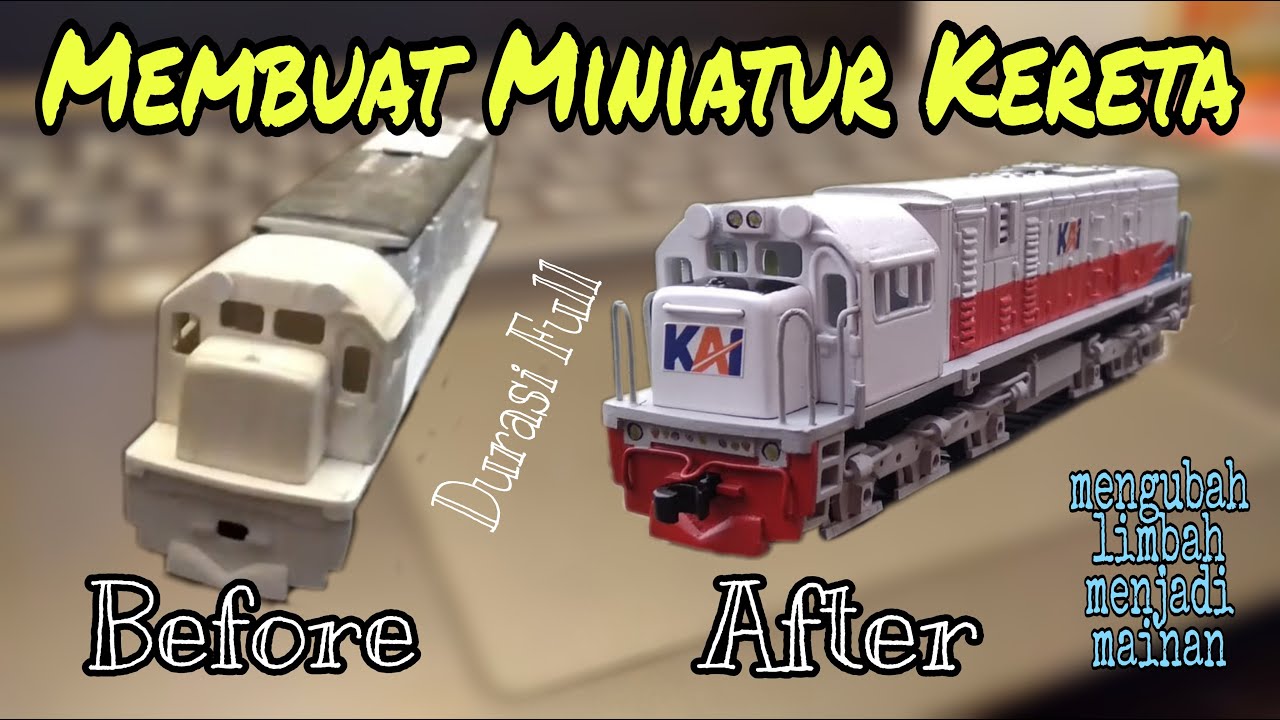 Membuat Kereta Miniatur dari PVC l Lokomotif CC 201l Full Dari awal pembuatan sampai selesai