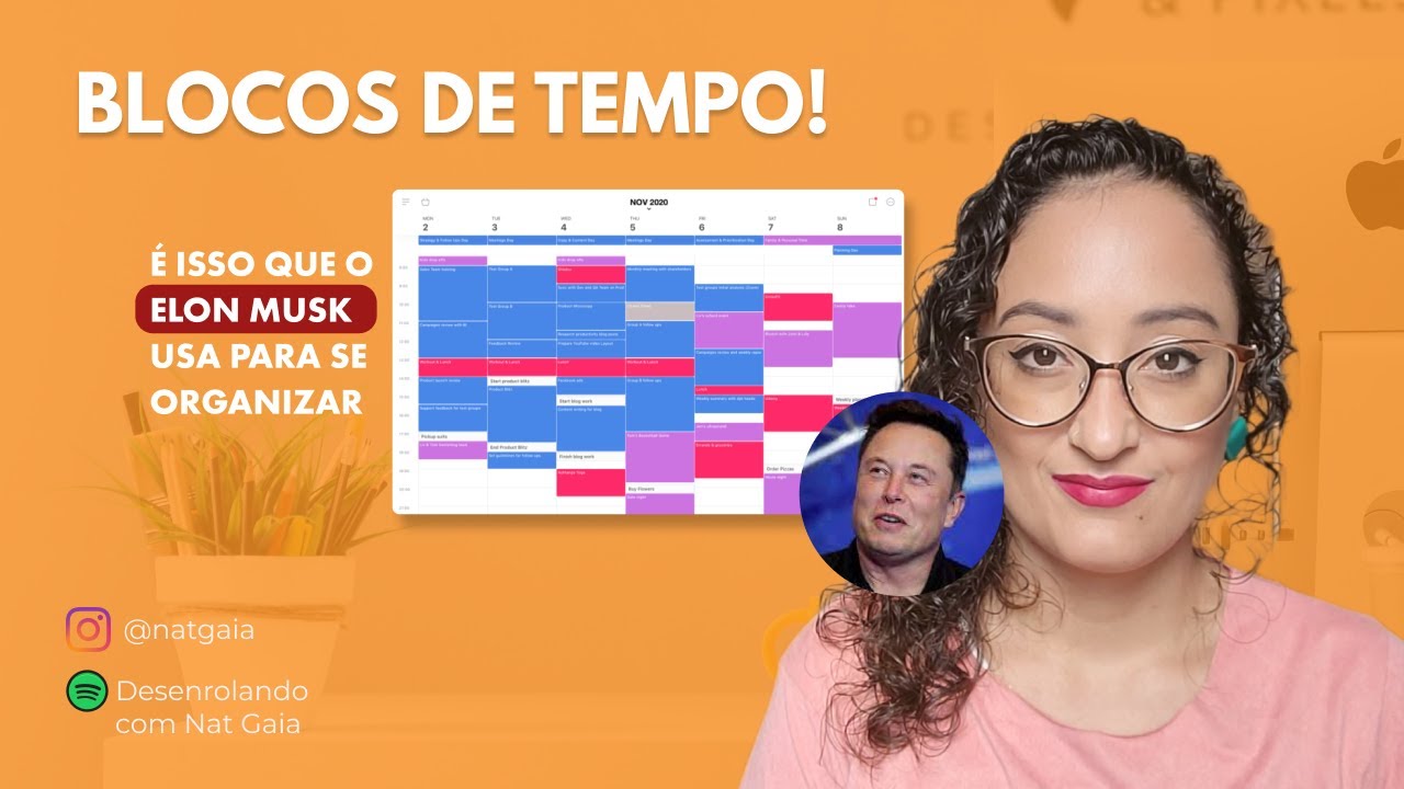 Como usar blocos de tempo para se organizar - Nat Gaia