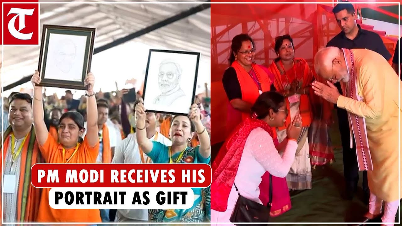 PM Modi's portrait brings smile on his face, tears in people’s eyes at public gathering in Hooghly