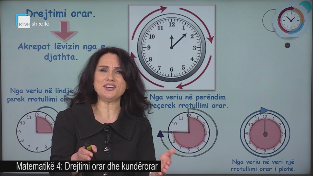 Matematikë 4 - Drejtimi orar dhe kundërorar
