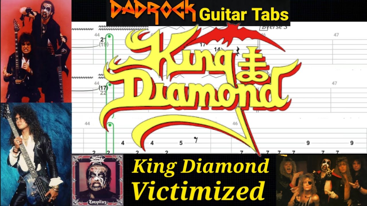 Victimized - King Diamond - Guitar + Bass TABS Lesson 