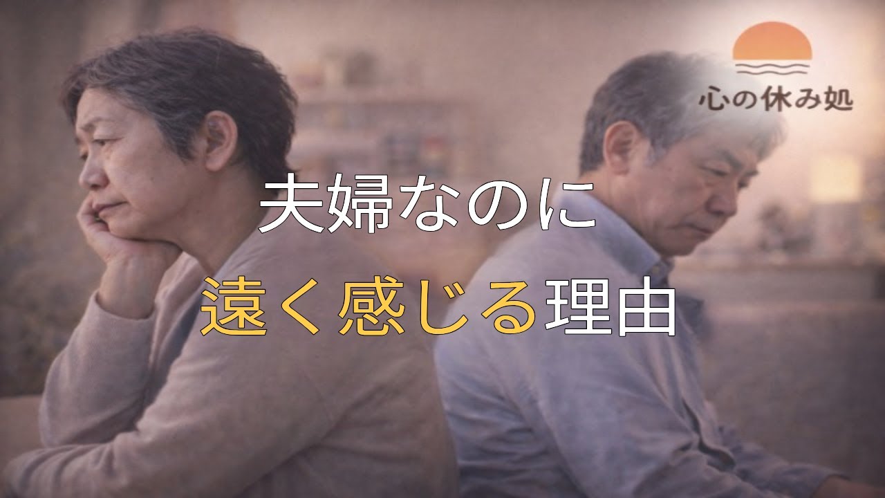 年齢を重ねるほど、夫婦の距離が遠く感じられる理由