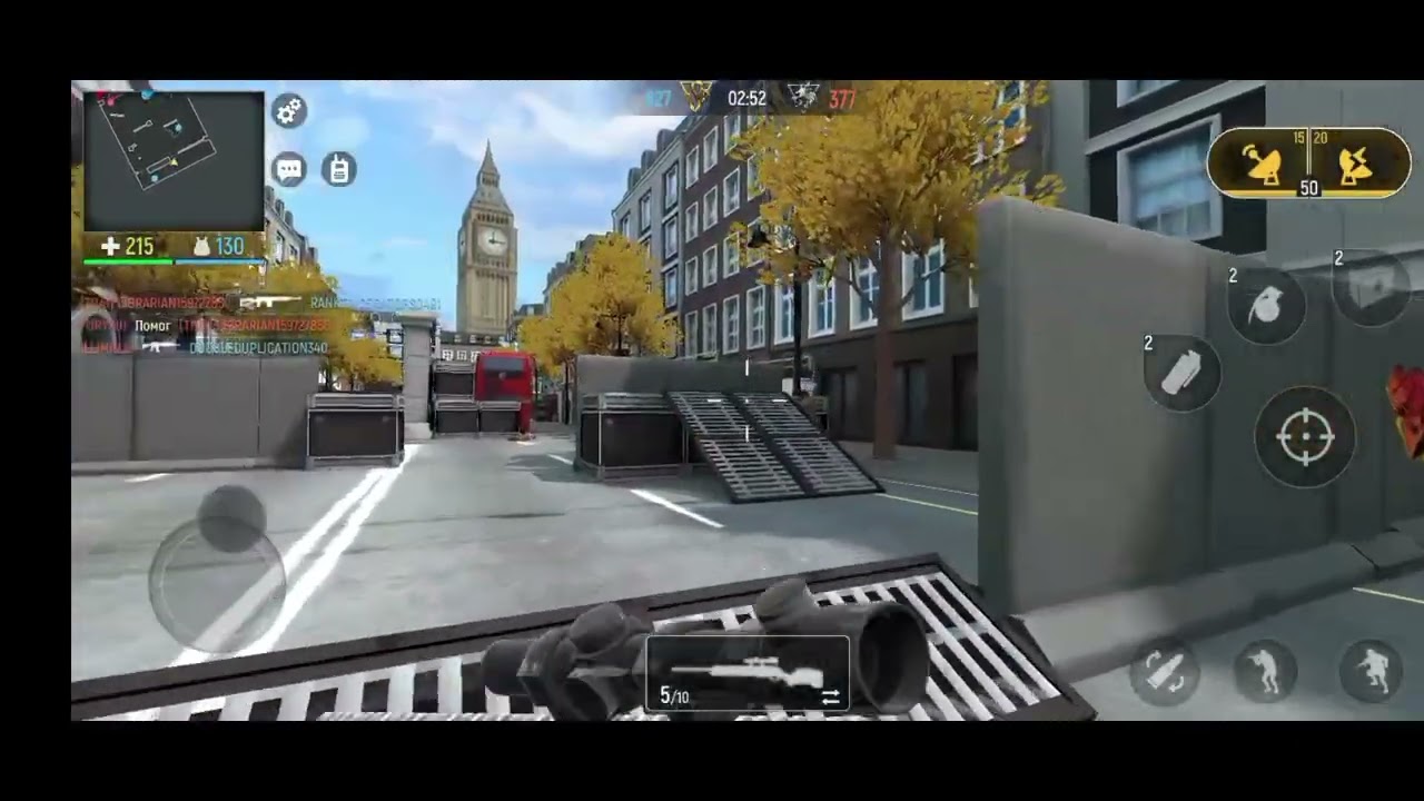 Геймплей игры Modern Ops командный бой на карте LONDON 