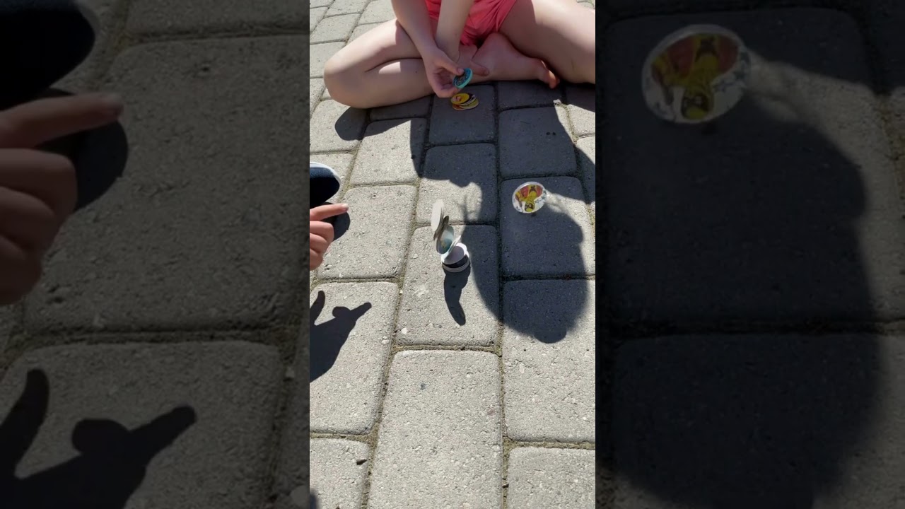 How to play POGs. The 90s favorite street game. #POG #millennial #millennialmom