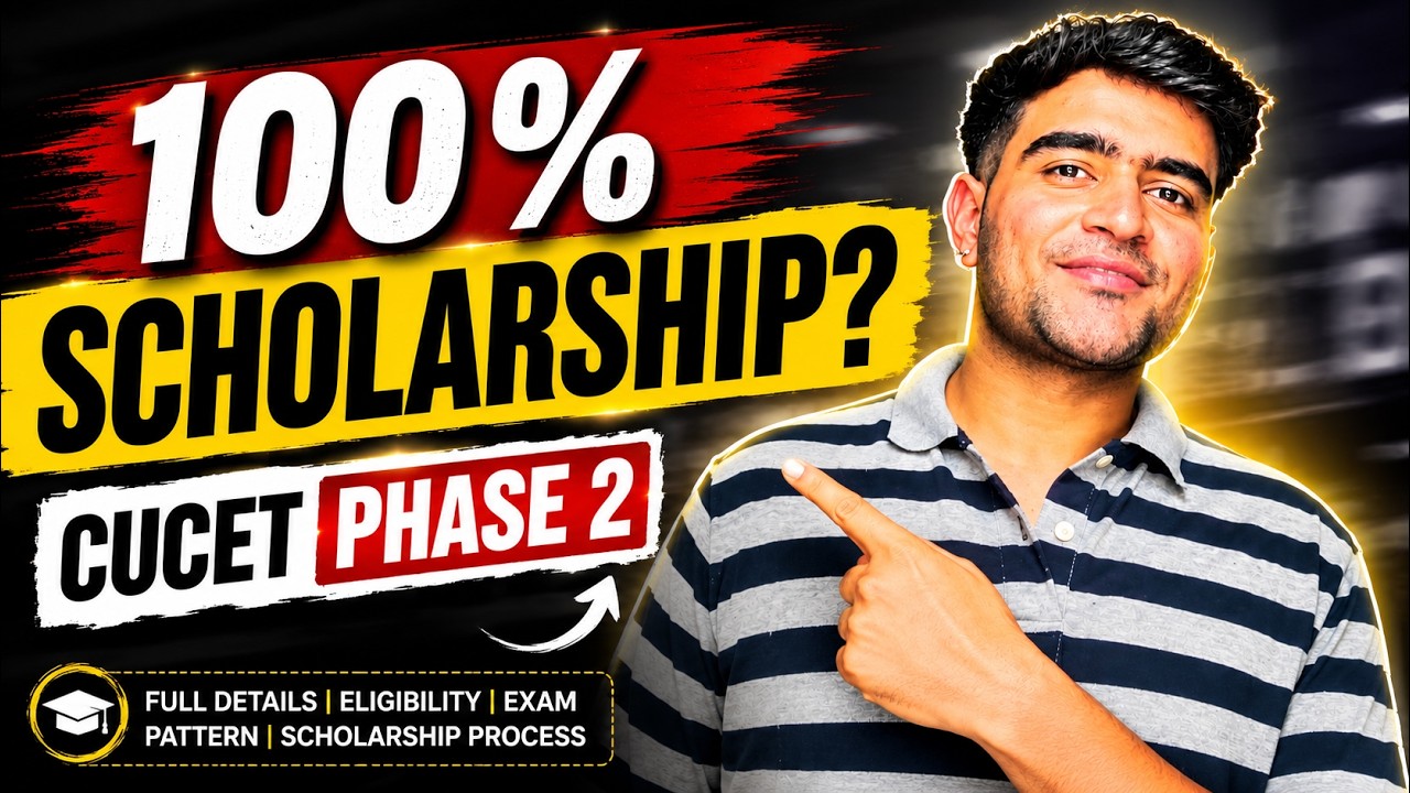 CUCET Phase 2 2026 LAST DATE 🚨 100% Scholarship Kaise Milegi? | Chandigarh University