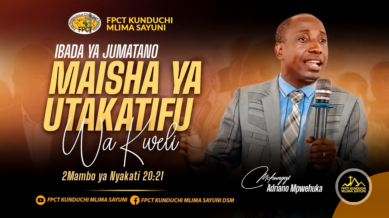 🔴 #LIVE: IBADA YA JUMATANO | SOMO: MAISHA YA UTAKATIFU WA KWELI 2NYAKATI 20:21