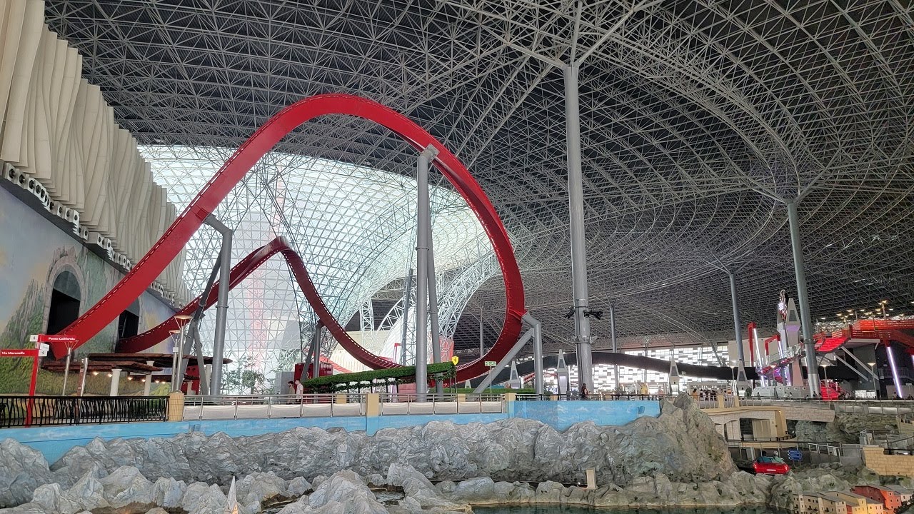 We went on the Fastest Coaster in the World, Formula Rossa, at Ferrari World in Abu Dhabi,