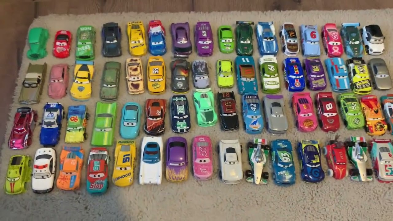 Disney Cars elimination race - 128 cars down to only 1 winner - epic races