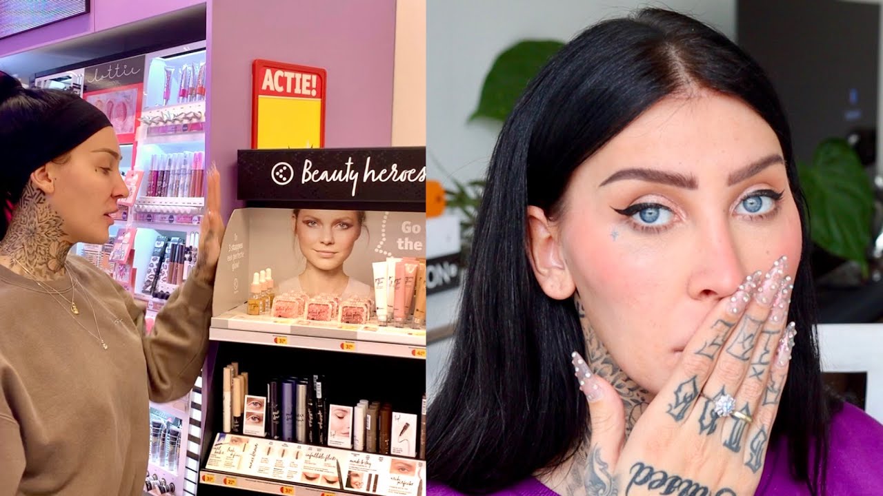 KRUIDVAT MAKEUP TESTEN... ZO SLECHT!!! BIZAR.. | JessieMaya