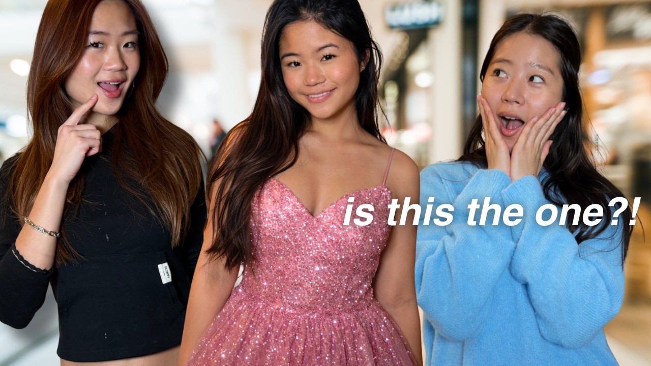 WE WENT PROM DRESS SHOPPING FOR OUR LITTLE SISTER (we found her dream dress!!!)