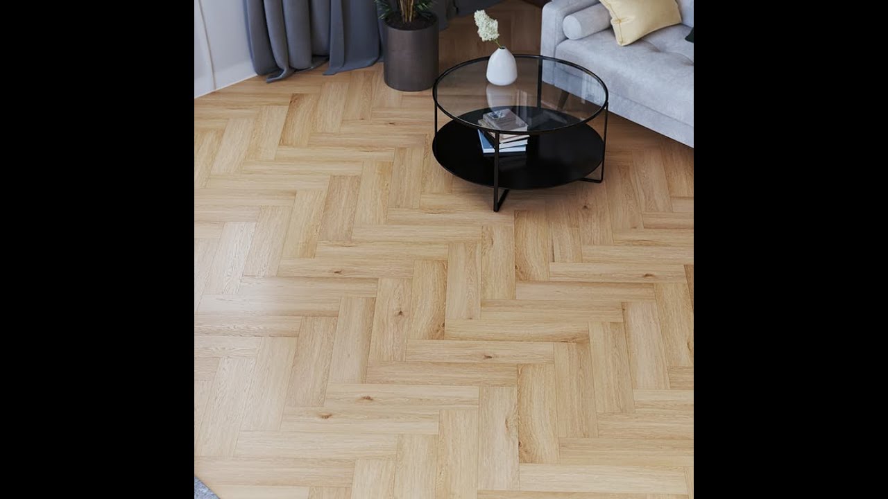 Pokládka rigidní vinylové podlahy Legnar Herringbone - rybí kost | Video na montáž vinylové podlahy