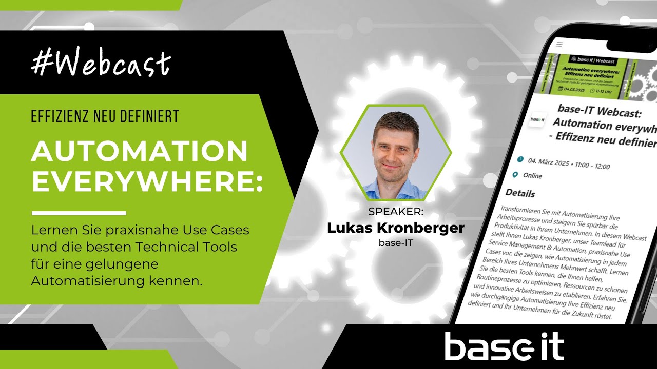 base-IT Webcast: Automation everywhere - Effizienz neu definiert