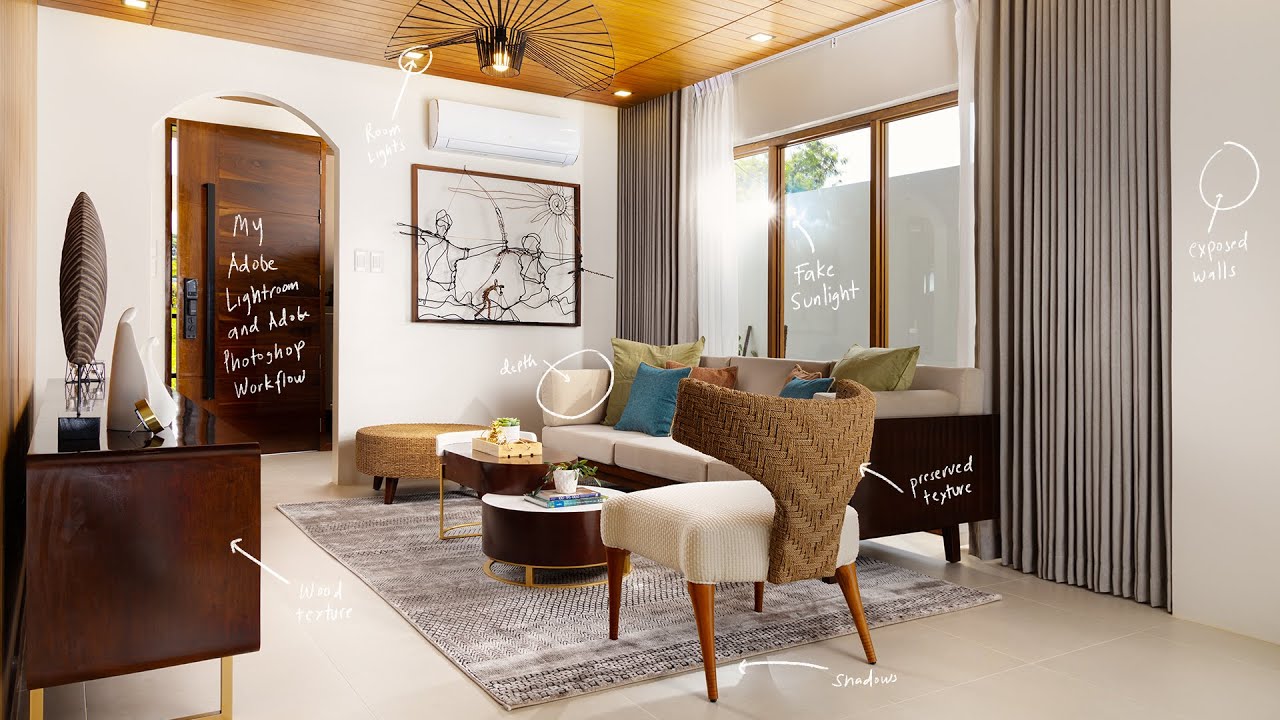 How to edit Interior Photos in Adobe Lightroom and Photoshop | My EDITING WORKFLOW