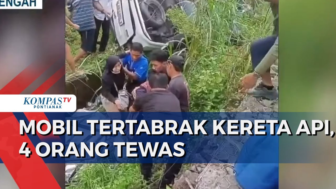 Mobil Tertabrak Kereta Api di Sukoharjo, 4 Orang Tewas & 3 Terluka
