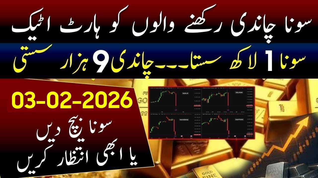 Big Drop in Gold rate in Pakistan | Silver rate Prediction Today | 03-02-2026 Silver Rate & Analysis