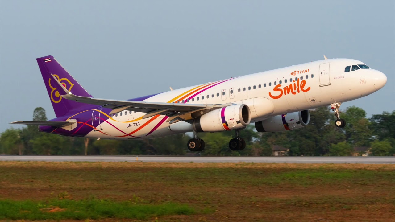 THAI Smile Evening Departure from Khon Kaen Airport // March 2020