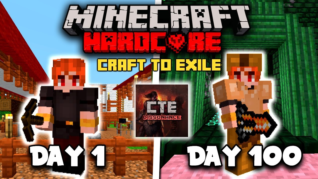 I Survived 100 Days in Modded Minecraft But It's a Hack & Slash Action RPG Game [Craft To Exile]