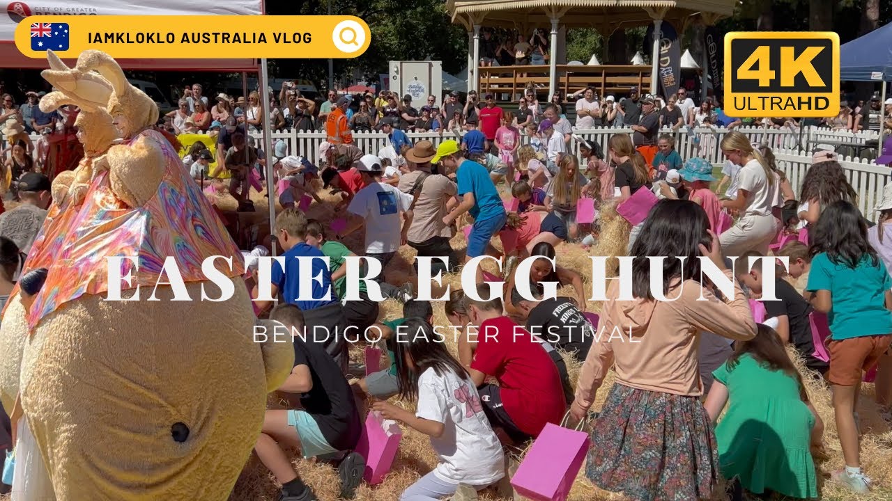 Egg Hunt Bendigo Easter Festival - One-Day Trip from Melbourne to Rosalind Park Bendigo