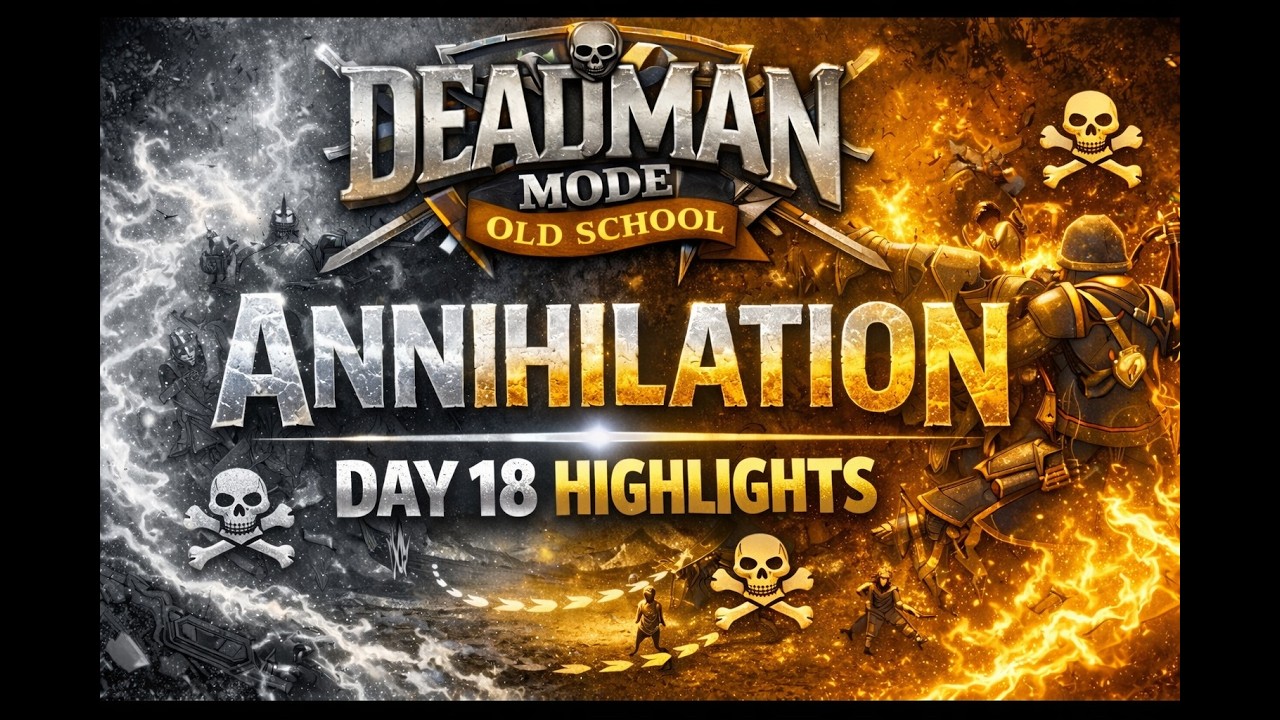 Deadman Mode Annihilation Highlights Day 18 OSRS - A Peaceful Breach in The Rain