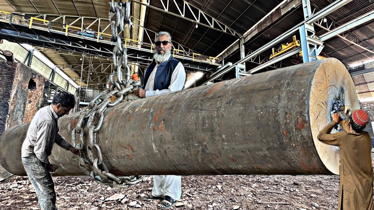 Pakistani Avengers made Incredible Giant Shaft || Smarter Machining process with old techniques