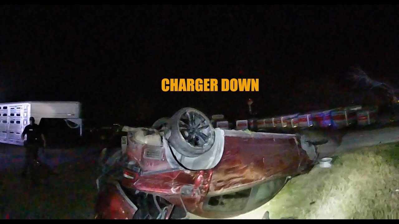 Texas DPS High Speed Chase Leaves Dodge Charger Absolutely Destroyed and a Path of Ruin