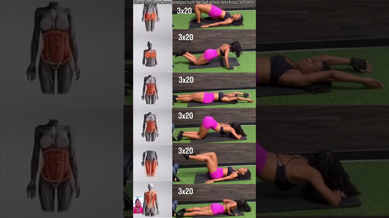 Weightloss and fatloss exercise athome after delivery 