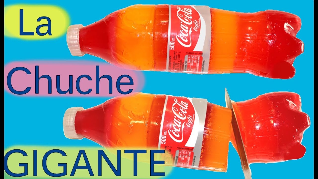 Cómo hacer una gominola gigante de Coca-Cola con gelatina o grenetina. La chuche XXL