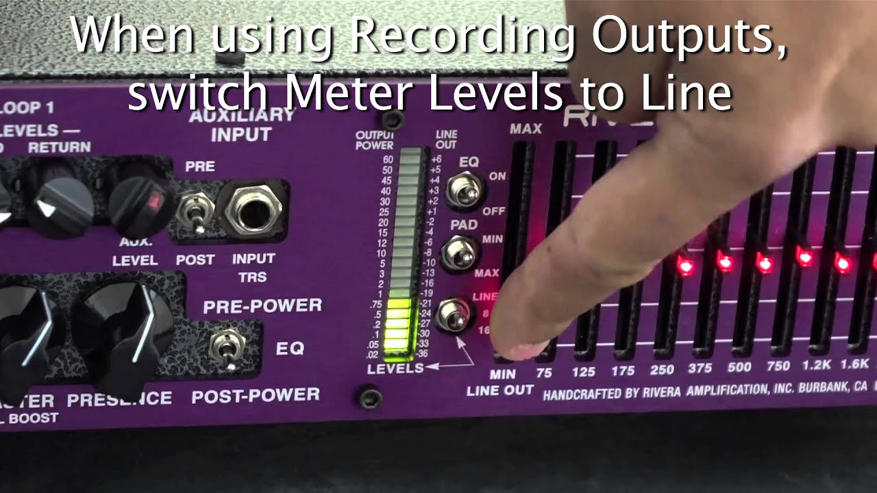 How to hook up Rivera Venus Recording