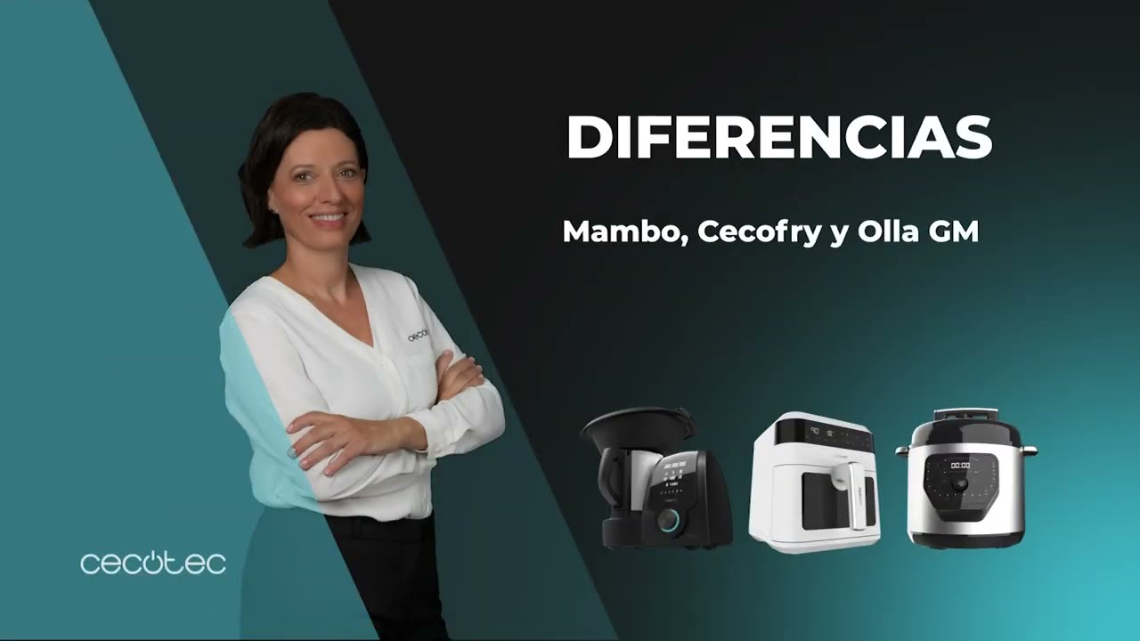 Diferencias entre el robot de cocina Mambo, la freidora dietética Cecofry y la Olla GM programable