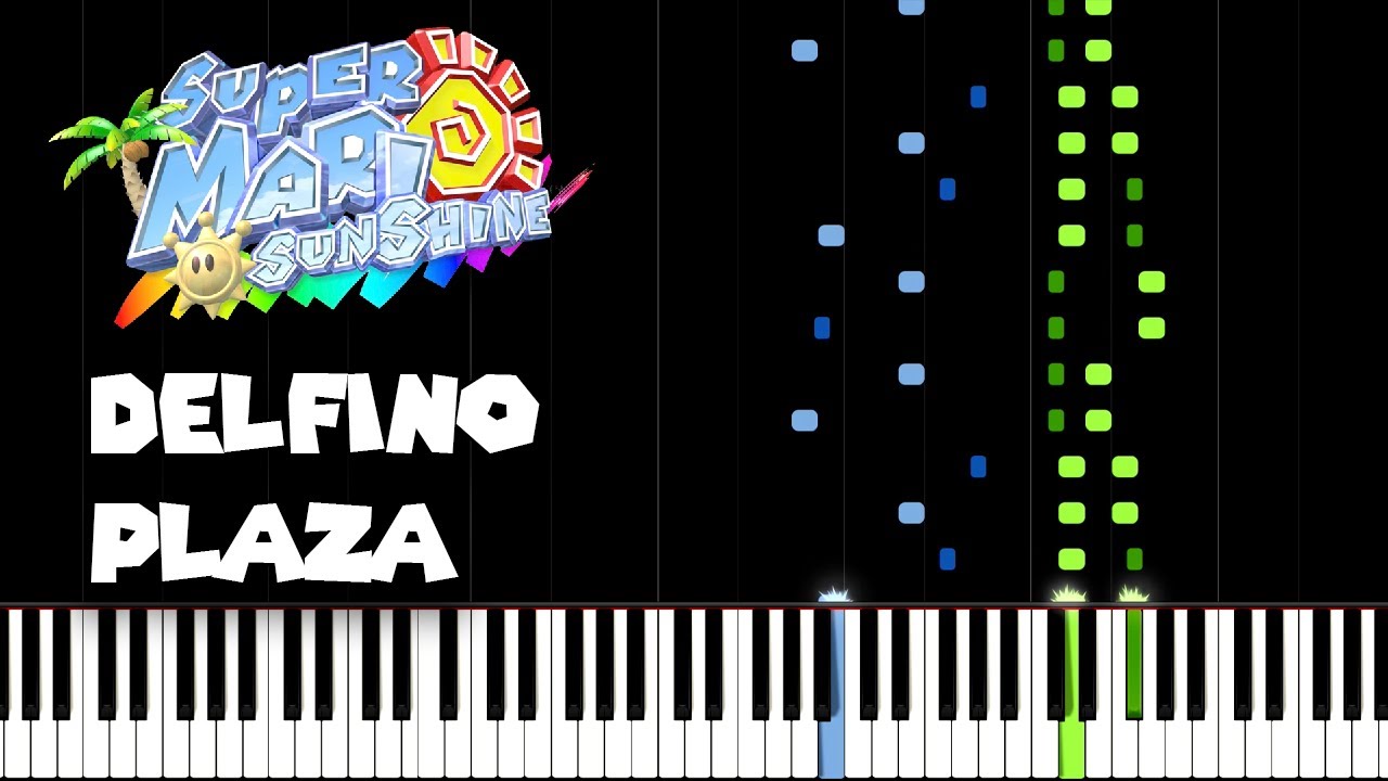 Delfino Plaza - Super Mario Sunshine (Piano Tutorial) [Synthesia]