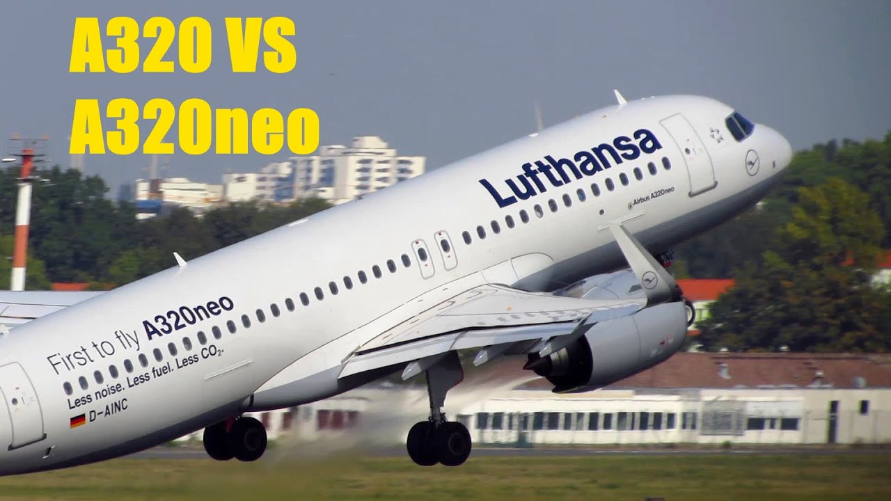 Airbus A320 VS Airbus A320neo - Takeoff Sound [Full HD]