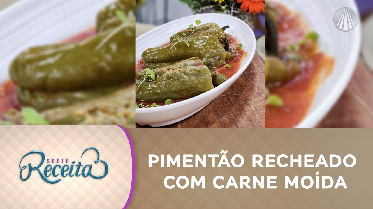 Receita fácil para o seu jantar: faça um saboroso pimentão recheado com carne moída