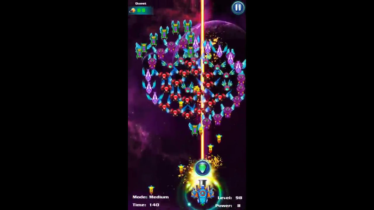 Level 98 Alien Shooter Campaign Medium #GalaxyAttack #AlienShooter