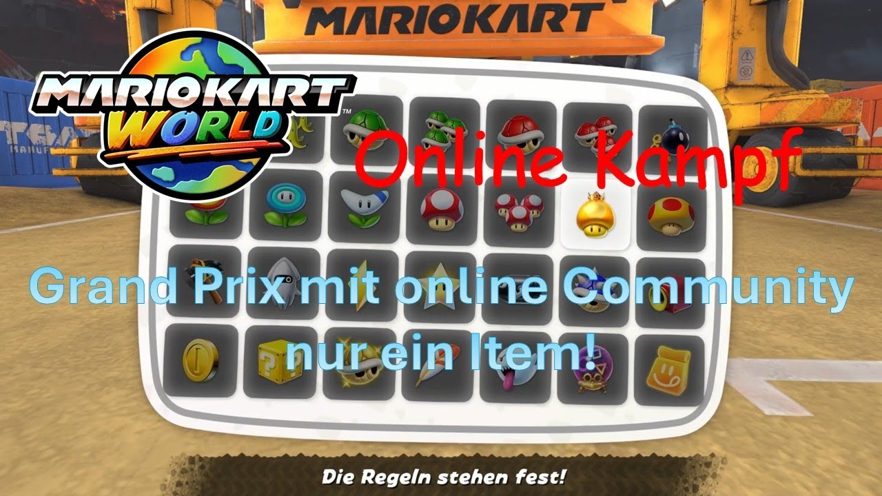 Mario Kart World – Grand Prix mit Online Community nur ein Item! – Video 297