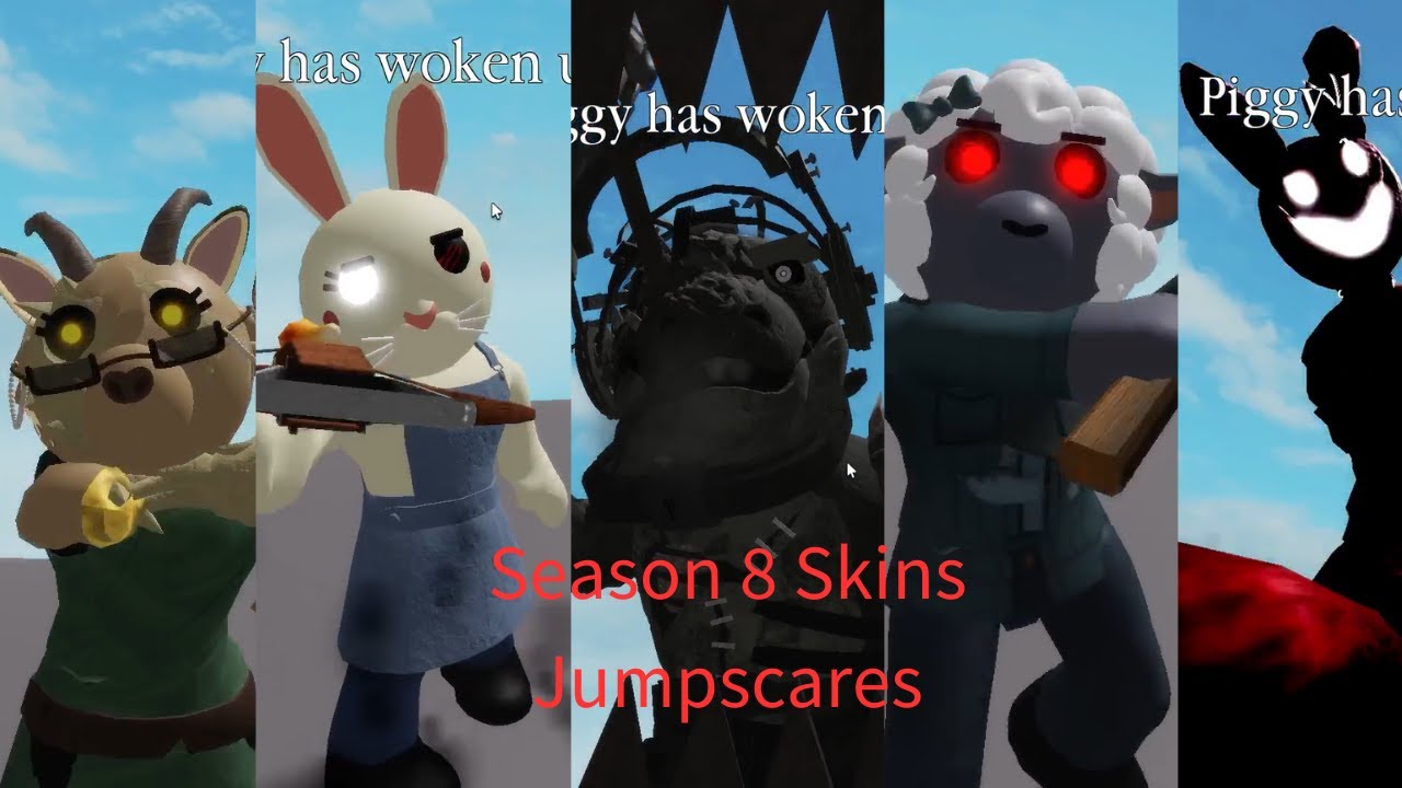 Piggy Season 8 Skins - All Jumpscares (Uncut)