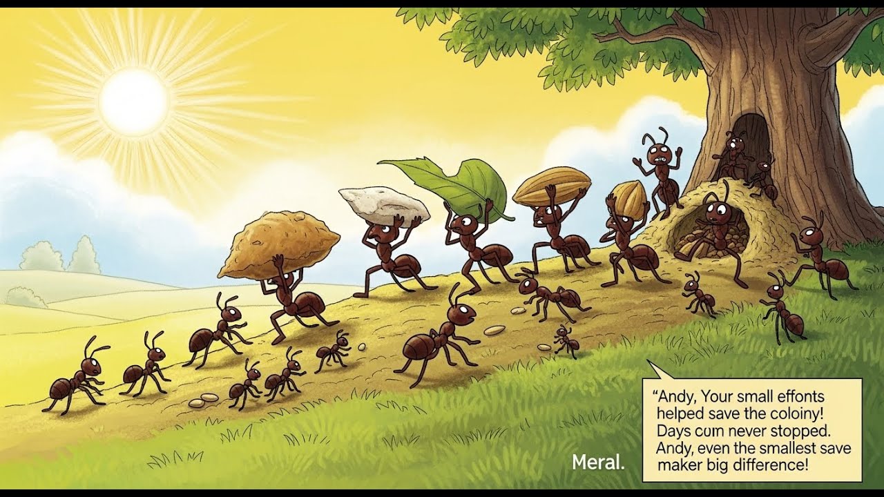 The Tiny Ant’s Big Job story for kids