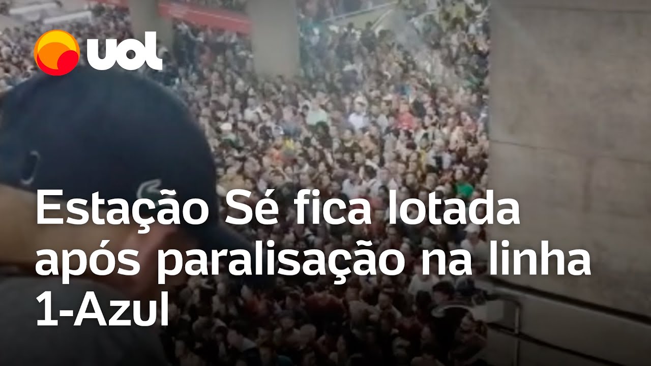 Chuva em SP: Estação Sé fica lotada após paralisação em metrô na capital; veja