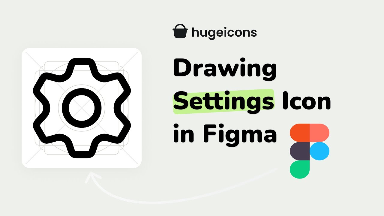How to draw a settings icon in Figma