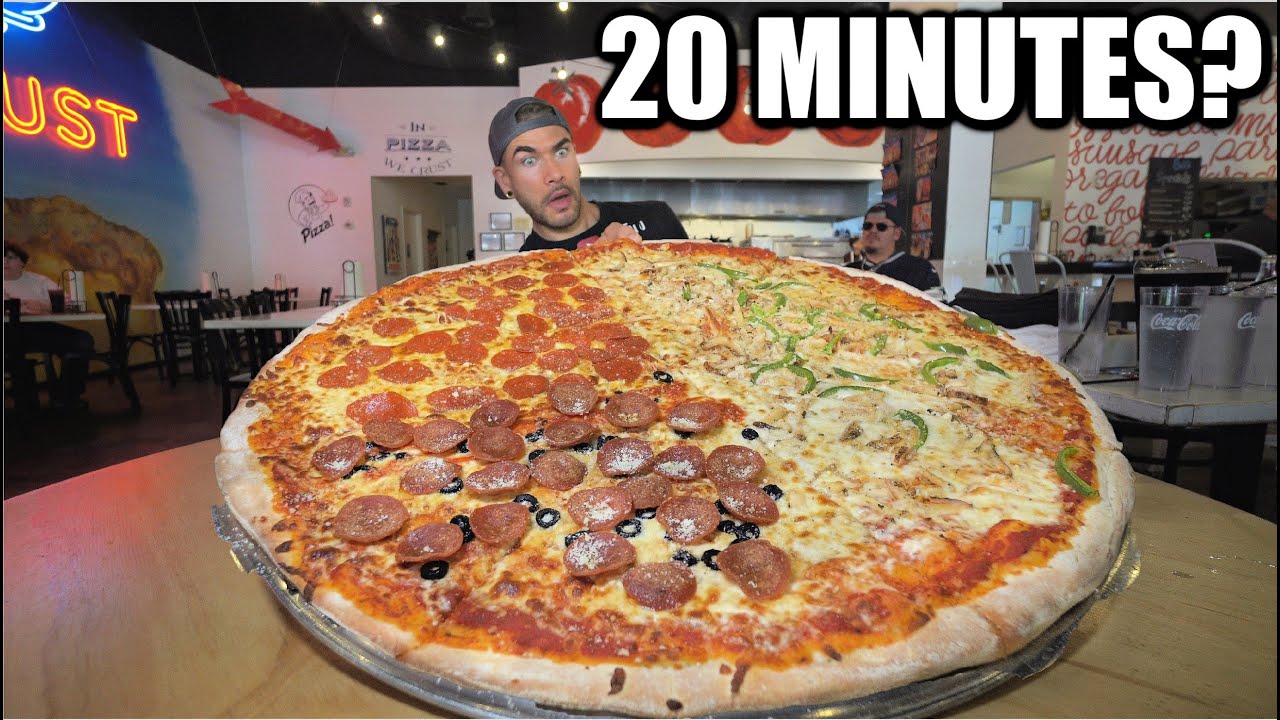 ВСЕГО 20 МИНУТ? «BIG A$$ PIZZA CHALLENGE» (Самая большая пицца в Далласе, Техас)