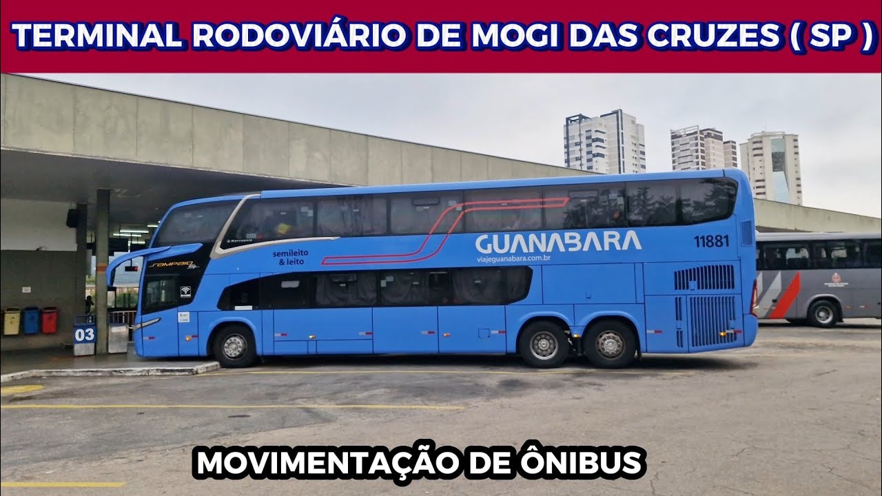 MOVIMENTO DE ÔNIBUS NO TERMINAL RODOVIÁRIO DE MOGI DAS CRUZES ( SP )