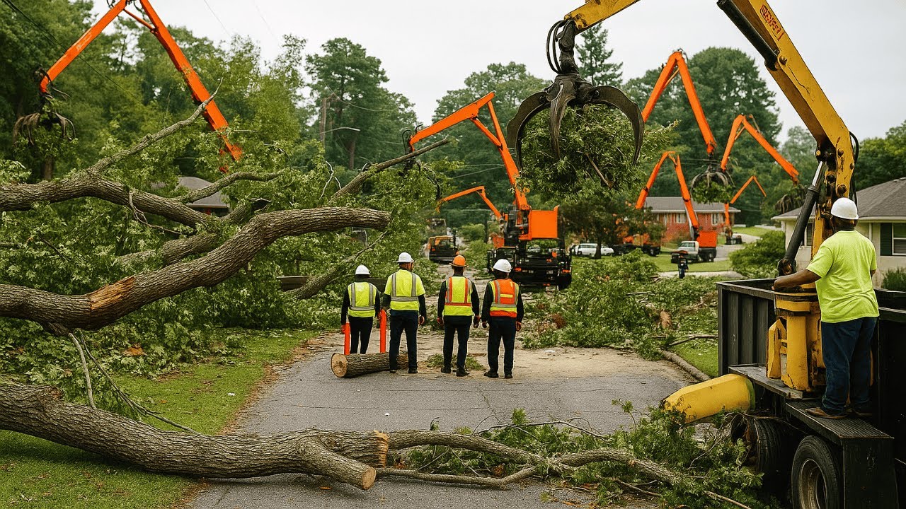 After the Storm: Massive Machines & Crews Cleaning Up Disasters and Restoring Cities