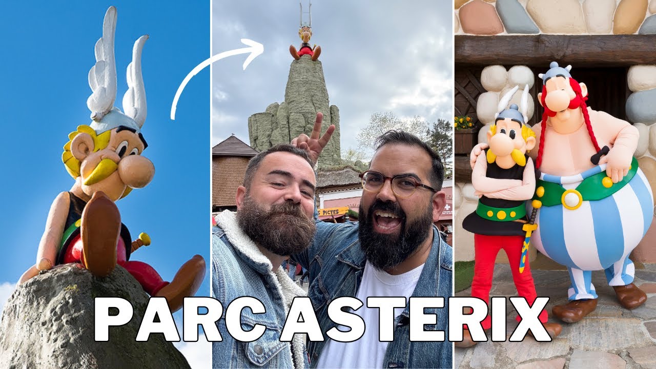 Así es PARC ASTÉRIX en París 🏛️ el parque temático con las MEJORES montañas rusas de Francia 🎢