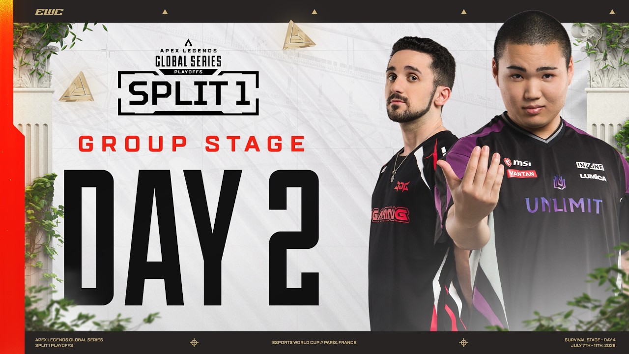 ALGS Year 6 Split 1 Playoffs at EWC | Group Stage - Day 2 | Apex Legends