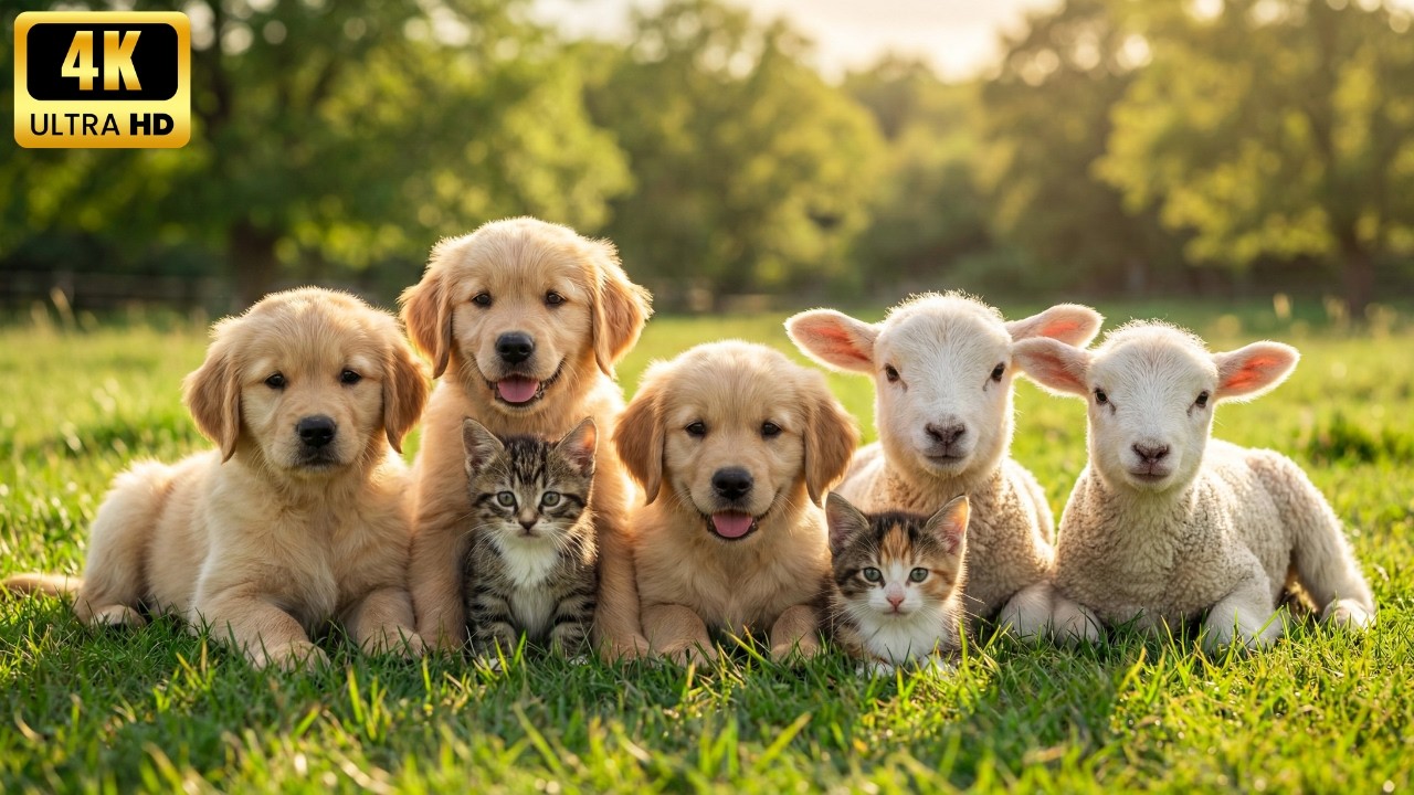 Baby Animals in 4K – Adorable Wildlife Scenes for Stress Relief, Sleep & Relaxation