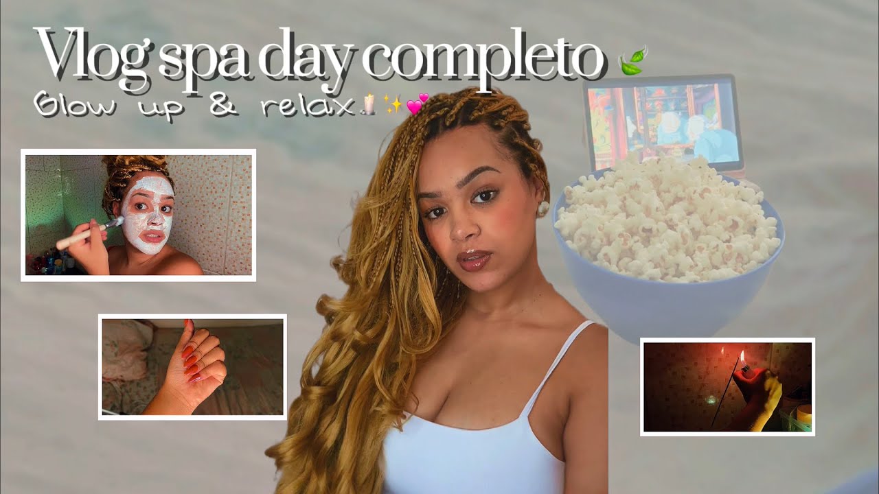 SPA DAY EM CASA | manutenção das tranças, skin care, cuidados com as unhas 💕✨