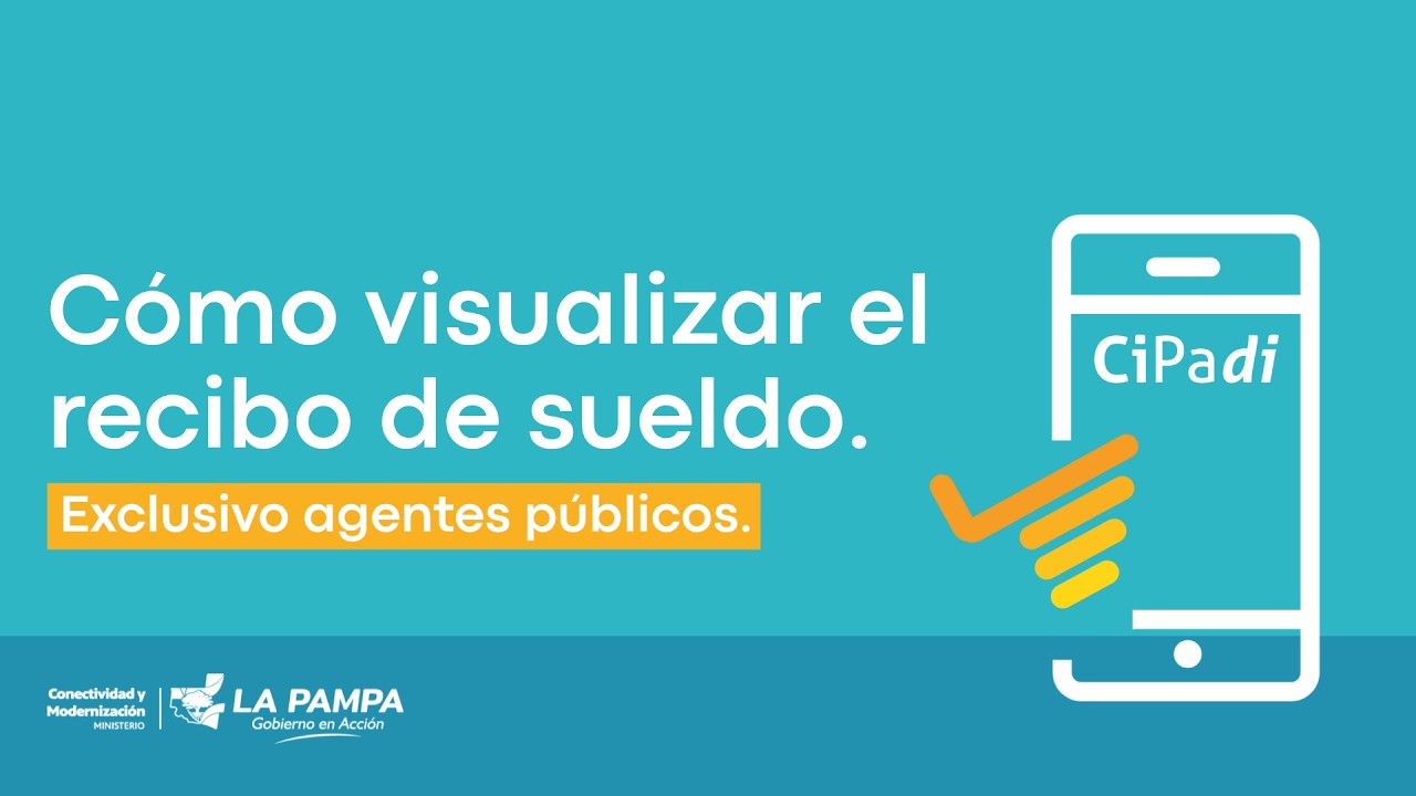 Cómo visualizar el recibo de sueldo en CiPadi (Agentes Públicos)