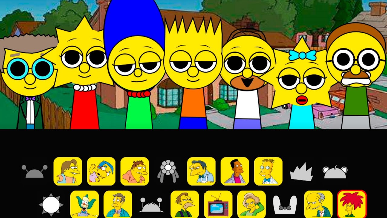 Sprunki Tooniverse Simpsons - Horror and Normal Version